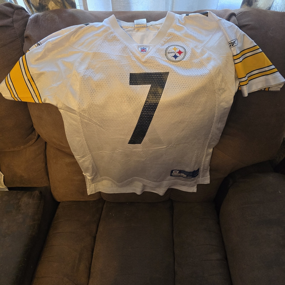 NFL Reebok Steelers White Jersey Kids Size Large